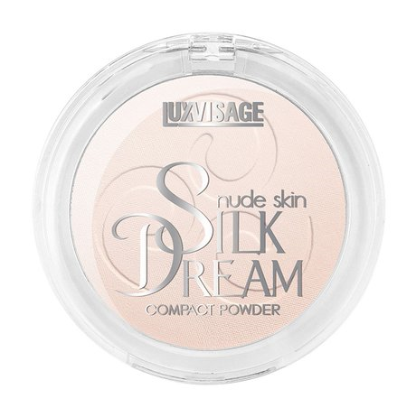 LUXVISAGE Пудра компактная "Silk Dream nude skin", 10 гр (01 ФАРФОРОВЫЙ)