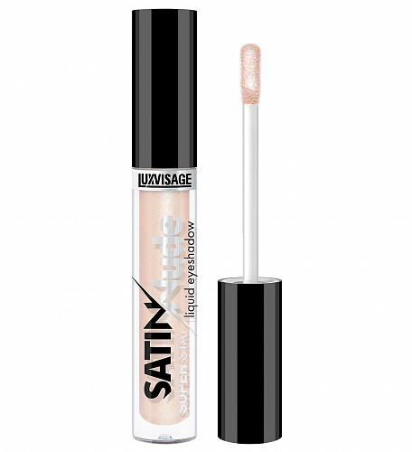 LUXVISAGE Тени для век жидкие SATIN Nude super stay, 3,5 гр (201 Ivory)