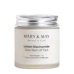 Mary&May Глиняная маска для сияния кожи лимон и ниацинамид Lemon Niacinamide Glow Wash Off Pack 125 г oldsale40%