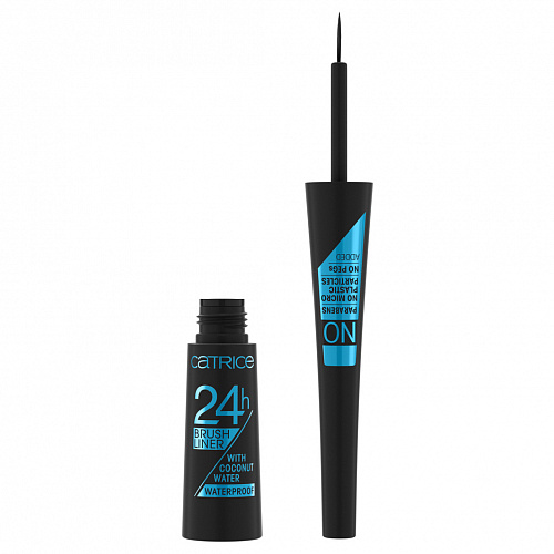 CATRICE Подводка для глаз 24h Brush Liner, Водостойкая 010 Ultra Black Waterproof