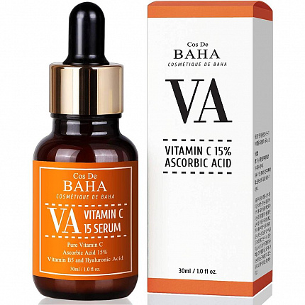 COS DE BAHA Осветляющая сыворотка с витамином С Vitamin C 15% Serum (VA), 30 мл
