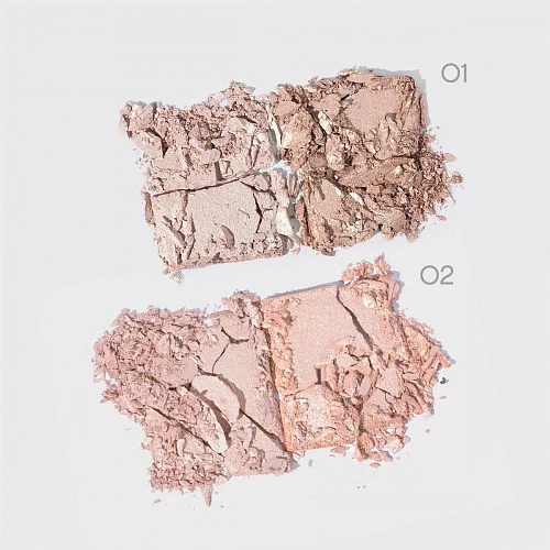 VIVIENNE SABO Палетка хайлайтеров Gloire d'amour Highlighter Palette, 6 г (01 · Светло-розовый)