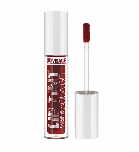 LUXVISAGE Тинт для губ с гиалуроновым комплексом LIP TINT AQUA GEL, 3.4 г (05 Wine Red)