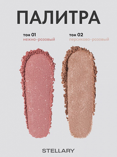 Stellary Запеченные румяна SkinPrivilege, 3 г (01 tender pink)