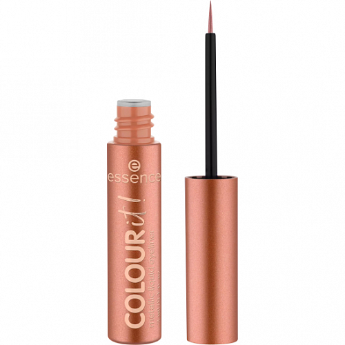 ESSENCE Подводка для глаз с эффектом металлик Colour it! metallic liquid liner, 01 Burnished Bronze