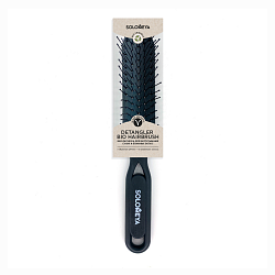 SOLOMEYA Расческа для распутывания сухих и влажных волос ЧЕРНАЯ Solomeya Detangler Hairbrush for Wet & Dry Hair Black Aesthetic, 1 ш