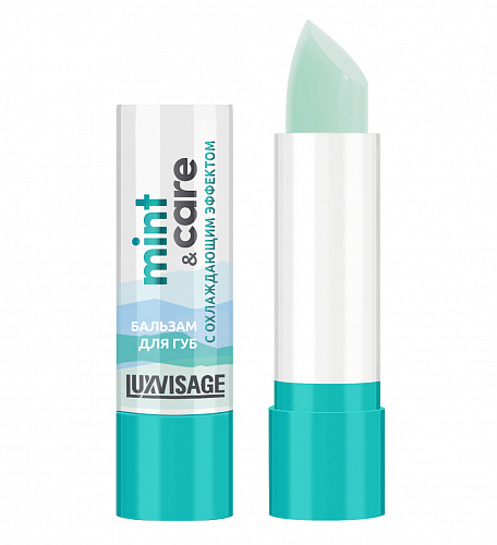 LUXVISAGE Бальзам для губ mint & care с охлаждающим эффектом, 3,9 г