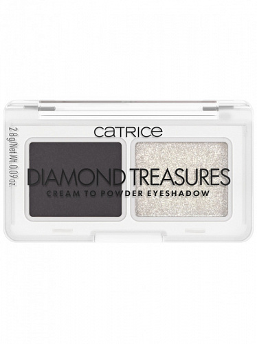 CATRICE Палетка теней для век Diamond Treasures Cream to Powder Eyeshadow, 2,8 гр (030 Smokey Diamond)
