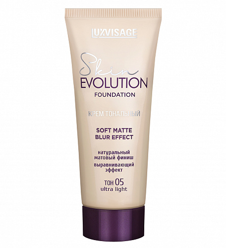 LUXVISAGE Крем тональный Skin EVOLUTION soft matte blur effect, 35 гр (05 ultra light)