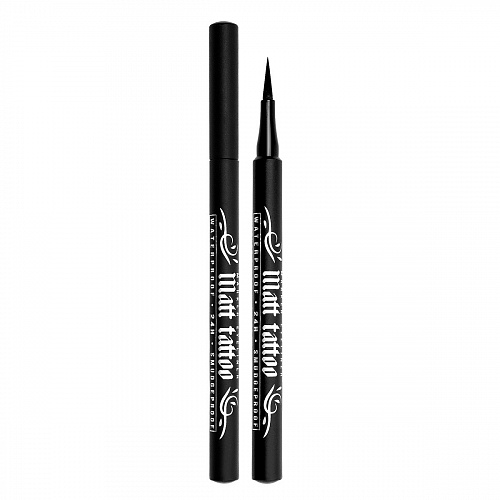 LUXVISAGE Подводка-фломастер для глаз  MATT TATTOO waterproof 24H smudgeproof, черная