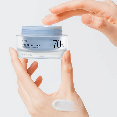 Anua Успокаивающий крем с берёзовым соком Birch 70% Boosting Cream Moisture, 50 мл