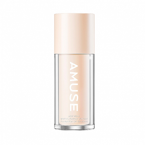 AMUSE Увлажняющая тональная основа с сияющим финишем Dew Wear Foundation SPF 50+ PA++++, 30 мл (01 Pure)