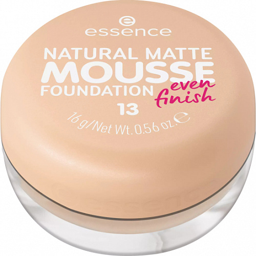 ESSENCE Тональная основа мусс Natural Matte Mousse Foundation, 16 гр (013)