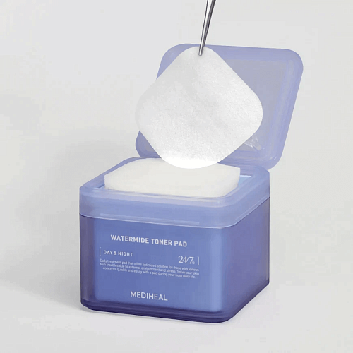 Mediheal Интенсивно увлажняющие тонер-пэды с ледниковой водой Watermide Toner Pad, 100 шт