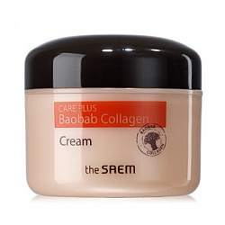 The Saem Увлажняющий коллагеновый крем для лица с экстрактом баобаба Care Plus Baobab Collagen Cream, 100 мл