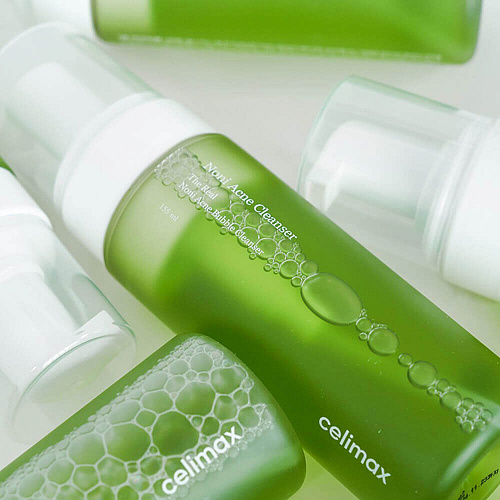 Celimax Средство очищающее от прыщей с нони - The real noni acne bubble cleanser, 155 мл