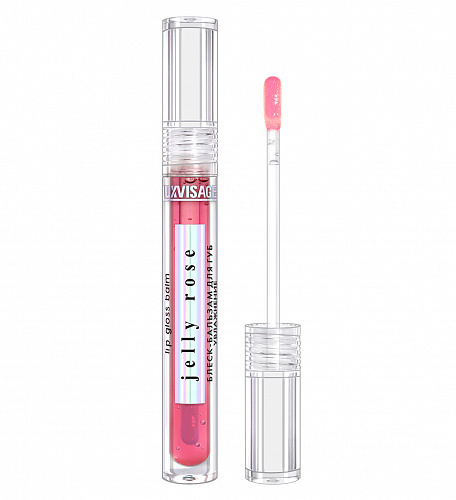 LUXVISAGE Блеск-бальзам для губ JELLY ROSE увлажнение, 2,9 г (ROSE)