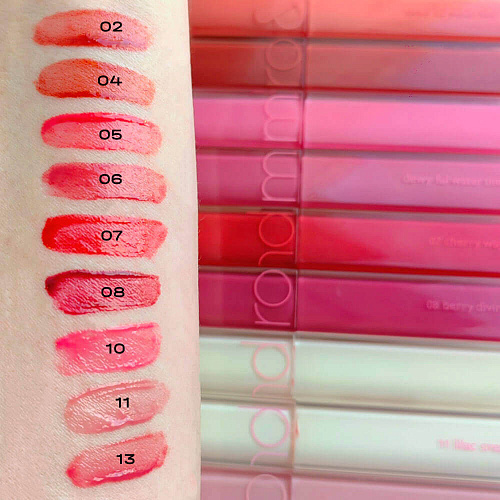 Rom&nd Глянцевый увлажняющий тинт для губ Dewyful Water Tint, 5 г (01 In Coral)