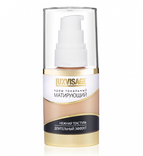 LUXVISAGE Крем тональный Матирующий, 35 г (1 porcelain)