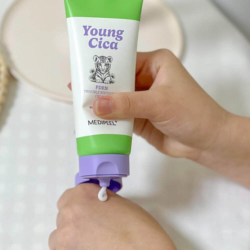 MEDI-PEEL Успокаивающий крем с центеллой и ПДРН Young Cica PDRN Trouble Soothing Cream, 80 мл