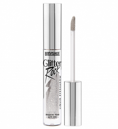 LUXVISAGE Тени для век жидкие Glitter Rock, 3 гр (301 Silver Rain)