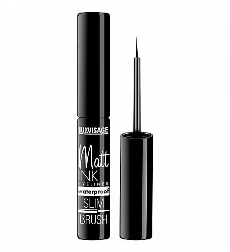 LUXVISAGE Подводка для глаз Matt INK waterproof, черная