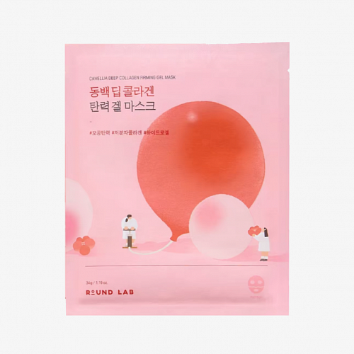 ROUND LAB Маска гидрогелевая с коллагеном и камелией Camellia Deep Collagen Firming Gel Mask (34 г)