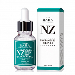 Cos De BAHA Сыворотка укрепляющая с ниацинамидом и цинком для сужения пор - Niacinamide 20% zinc pca 4% (NZ), 30мл