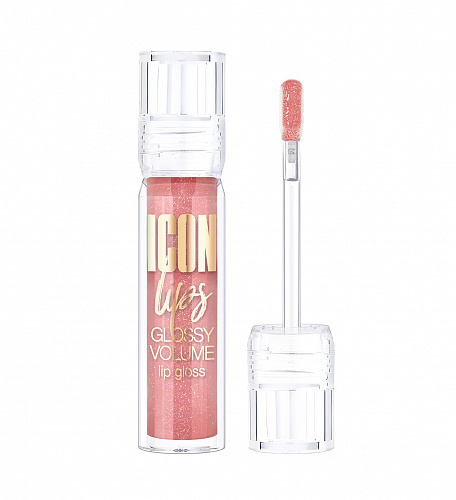 LUXVISAGE Блеск для губ с эффектом объема ICON lips glossy volume, 3,4 г (503 Nude Rose)