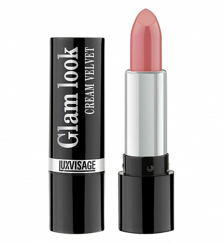 LUXVISAGE Губная помада сатиновая GLAM LOOK cream velvet, 4 г (303 Клубничное суфле)
