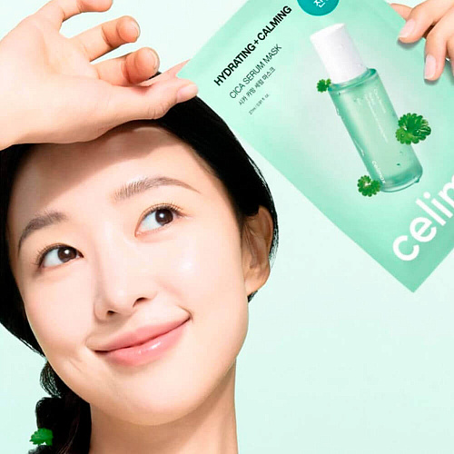 Celimax Успокаивающая маска с экстрактом центеллы Cica Calming Serum Mask