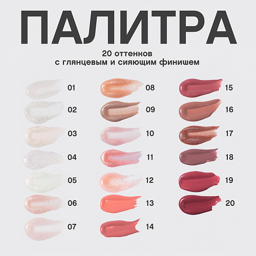 VIVIENNE SABO Блеск для губ Tropique Gloss, 3 мл (В) (01 Прозрачный)