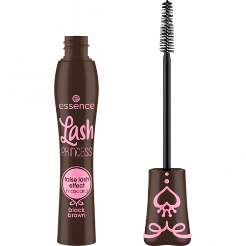 ESSENCE Тушь для ресниц Lash Princess, эффект накладных ресниц, черно-коричневая