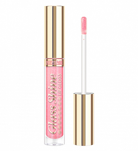 LUXVISAGE Блеск для губ Glass Shine, 2,8 г (08 Barbie Pink)