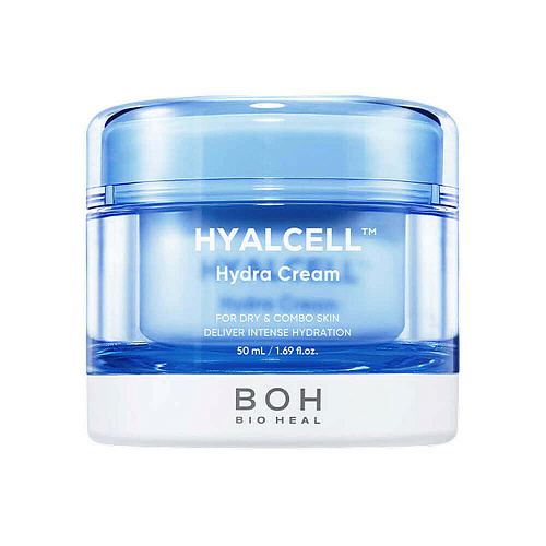 BIOHEAL BOH Интенсивно увлажняющий крем с нано-гиалуроновой кислотой и ресвератролом Hyacell Hydra Cream, 50 мл