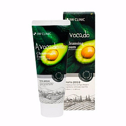 3W CLINIC Пенка для умывания с экстрактом авокадо для сухой и чувствительной кожи AVOCADO CLEANSING FOAM 100мл