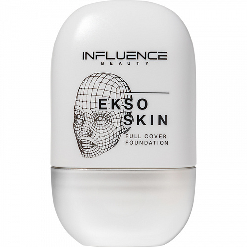 Influence Тональная основа с высокой степенью покрытия Full Cover Foundation "Ekso Skin" (01 ultra light/ультрасветлый)