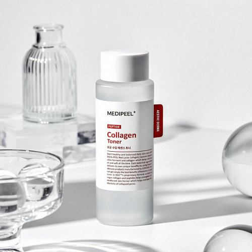MEDI-PEEL Успокаивающий тонер с коллагеном, лактобактериями и пептидами Red Lacto Collagen Soothing Essence Toner, 200 мл