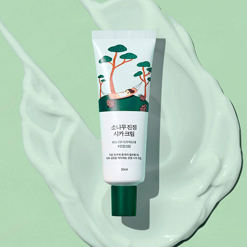 ROUND LAB Крем с экстрактами сосны и центеллы для проблемной кожи Pine Calming Cica Cream, 50 мл