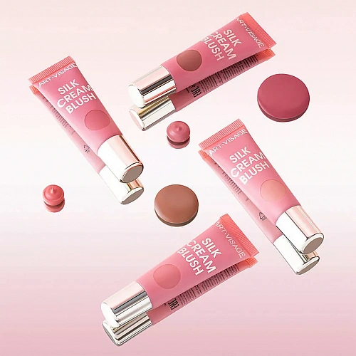 Art-Visage Румяна кремовые с сатиновым финишем Silk cream blush, 3,8 г (431 Холодный розовый)